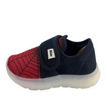Tênis Kidy Flex Light Spider Infantil Marinho Vermelho