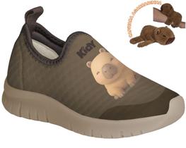 Tenis KIdy Infantil Com Pelucia Capivara