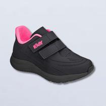 Tênis Kidy Super Conforto Respitec Preto Pink Neon Tênis Kidy Super Conforto Respitec Preto Pink Neon