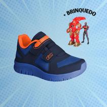 TENIS KIDY ULTRA FLEX AZUL/MARINHO/LARANJA NEON Kidy