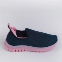 Tenis kidy ultra flex marinho/rosa