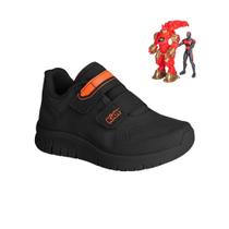 TENIS KIDY ULTRA FLEX PRETO/LARANJA NEON Kidy