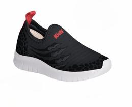 TENIS KIDY ULTRA FLEX PRETO/VERMELHO Kidy