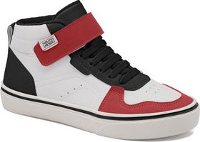 Tenis Klin Freestyle Kids Branco/Preto/Vermelho 2561119