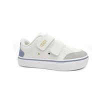 Tenis Klin Infantil Freestyle Mini 260059 Branco/Azul/Mel