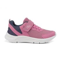 Tênis Klin Infantil New Sport 480 Escolar Pink/Chumbo