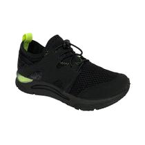 Tênis Klin Infantil New Sport 480020 Preto/Verde Neon