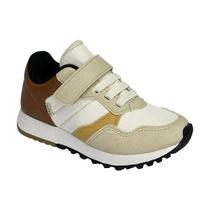 Tênis Klin Infantil Walk Mini 216132 Off White/Caramelo/Ocre Tênis Klin Infantil Walk Mini 216132 Off White/Caramelo/Ocre