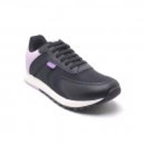 Tenis klin menina walk kids preto/lavanda 178138000