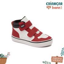 Tênis Klin Menino FreeStyle Mini - Branco/Vermelho