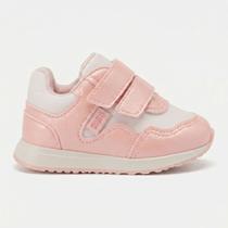 Tênis Klin Mini Walk Infantil Branco com Rosa Tênis Klin Mini Walk Infantil Branco com Rosa