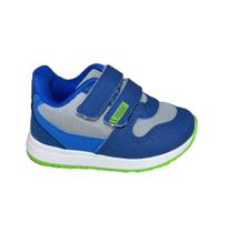 Tênis Klin Mini Walk Infantil Masculino Cor Azul/Verde