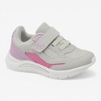 Tênis Klin New Sport Mini Feminino Infantil Cinza com Lilás Tênis Klin New Sport Mini Feminino Infantil Cinza com Lilás