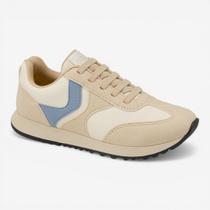 Tênis Klin Walk Infantil Masculino Off White com Azul Tênis Klin Walk Infantil Masculino Off White com Azul