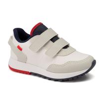 Tênis Klin Walk Mini 216110 Branco/Marinho/Vermelho