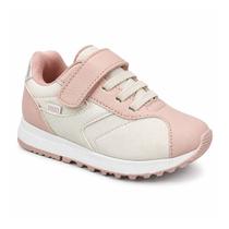 Tênis Klin Walk Mini 216134 Off White/Rosa/Nude Tênis Klin Walk Mini 216134 Off White/Rosa/Nude