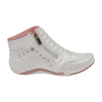 Tênis Kolosh C1297 Sneaker Cano Alto Bota Ziper Elastico Feminino