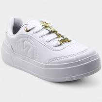 Tênis Kolosh Casual Apliques Feminino - Branco