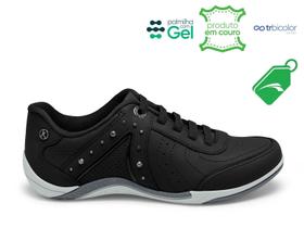 Tênis Kolosh Casual Calce Fácil Couro Preto - Feminino Tênis Kolosh Casual Calce Fácil Couro Preto - Feminino