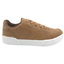 Tênis Kolosh Casual Flat Form Couro Caramelo 3010 Tênis Kolosh Casual Flat Form Couro Caramelo 3010
