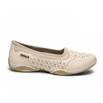 Tênis Kolosh Conforto Slip-On Recortes a Laser Feminino Machiato