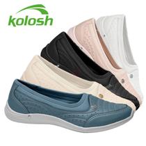 Tenis Kolosh Slip On Original Feminino Casual Calce Facil Conforto Elegante Dia A Dia Fashion Detalhes