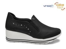 Tênis Kolosh Slip On Plataforma Feminino - Preto C1412A-0008 Tênis Kolosh Slip On Plataforma Feminino - Preto C1412A-0008