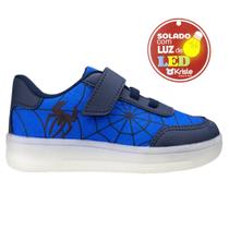 Tênis krisle baby led homem aranha kr028