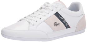 Tênis Lacoste Chaymon para homens - branco/azul marinho (6.5 EUA)