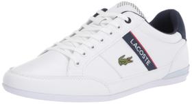 Tênis Lacoste Chaymon para homens branco/azul/vermelho tamanho 9