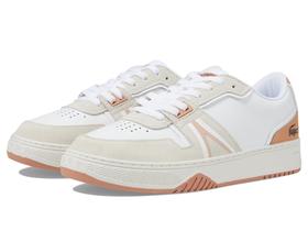 Tênis Lacoste L001 - Masculino - Branco/Marrom Claro