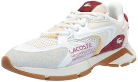 Tênis Lacoste L003 NEO para homens branco/vermelho tamanho 11