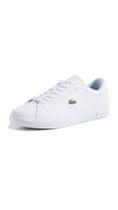 Tênis Lacoste Powercourt para homens em couro branco