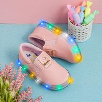 Tênis Led Calce Fácil Menina Pinokio Slip On Tênis Led Calce Fácil Menina Pinokio Slip On