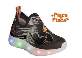 Tênis Led Dinossauros Flex Ligth Kidy Infantil Masculino