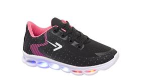 Tenis Led Infantil Menina Box 200 Leve Macio Cadarço