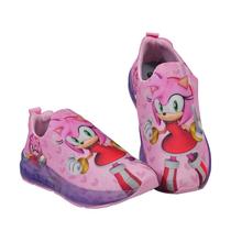 Tênis Led Slip On Feminino Unicórnio/Amy Rose Infantil Luzinha Novo