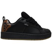Tênis Lejon Rebel Skate Robusto Preto Marrom Masculino Ljc06