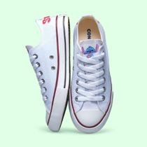 Tenis Lillo Stitch Unissex Cano Baixo Lona Tradicional Moda 605OxLS