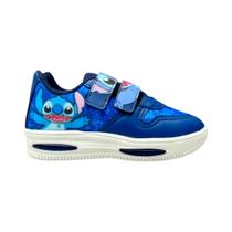 tenis lilo stich infantil menina mini-pé led azul