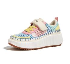 Tênis LUCKY STEP Children Glitter Casual School Kids rosa/amarelo Tênis LUCKY STEP Children Glitter Casual School Kids rosa/amarelo