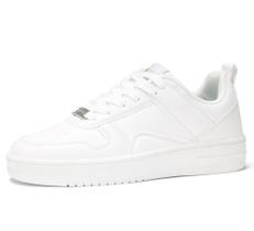 Tênis LUCKY STEP Fashion Sparkle Rhinestone Femininos de Couro