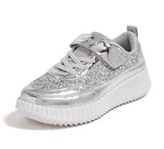 Tênis LUCKY STEP Kid's Glitter Running para crianças grandes 4