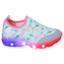 Tenis luzinha led infantil power light ortopé calce fácil Tenis luzinha led infantil power light ortopé calce fácil