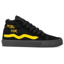 Tênis Mad Rats Lona Unissex Hi Top Oitão Preto Amarelo Tênis Mad Rats Lona Unissex Hi Top Oitão Preto Amarelo