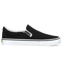 Tênis Mad Rats Lona Unissex Slip On Preto