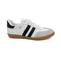 Tênis Marina Mello Casual De Couro 12154S Branco/Preto