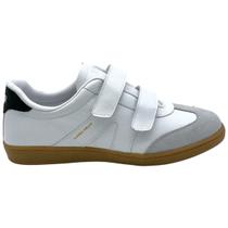 Tênis Marina Mello Couro Legítimo tiras autocolantes e Camurça Tênis Marina Mello Couro Legítimo tiras autocolantes e Camurça