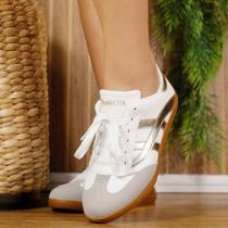 Tênis Mariotta Feminino Casual Urbano Street 30105-02 Cor:BrancoTamanho:38