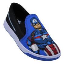 Tênis Marvel Capitão América Infantil Dray